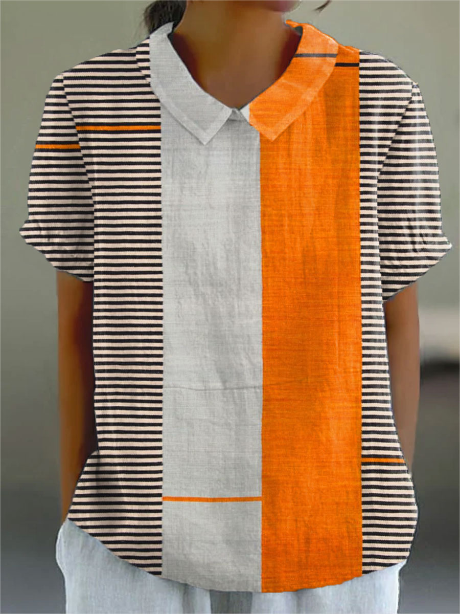 Pelagia™ Blouse με γιακά